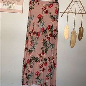 Long floral skirt